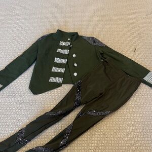 Kids Military Style Costume in Green